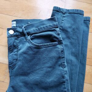Loft Turquoise Skinny Crop 5 Pocket Jeans Pants,  27/4